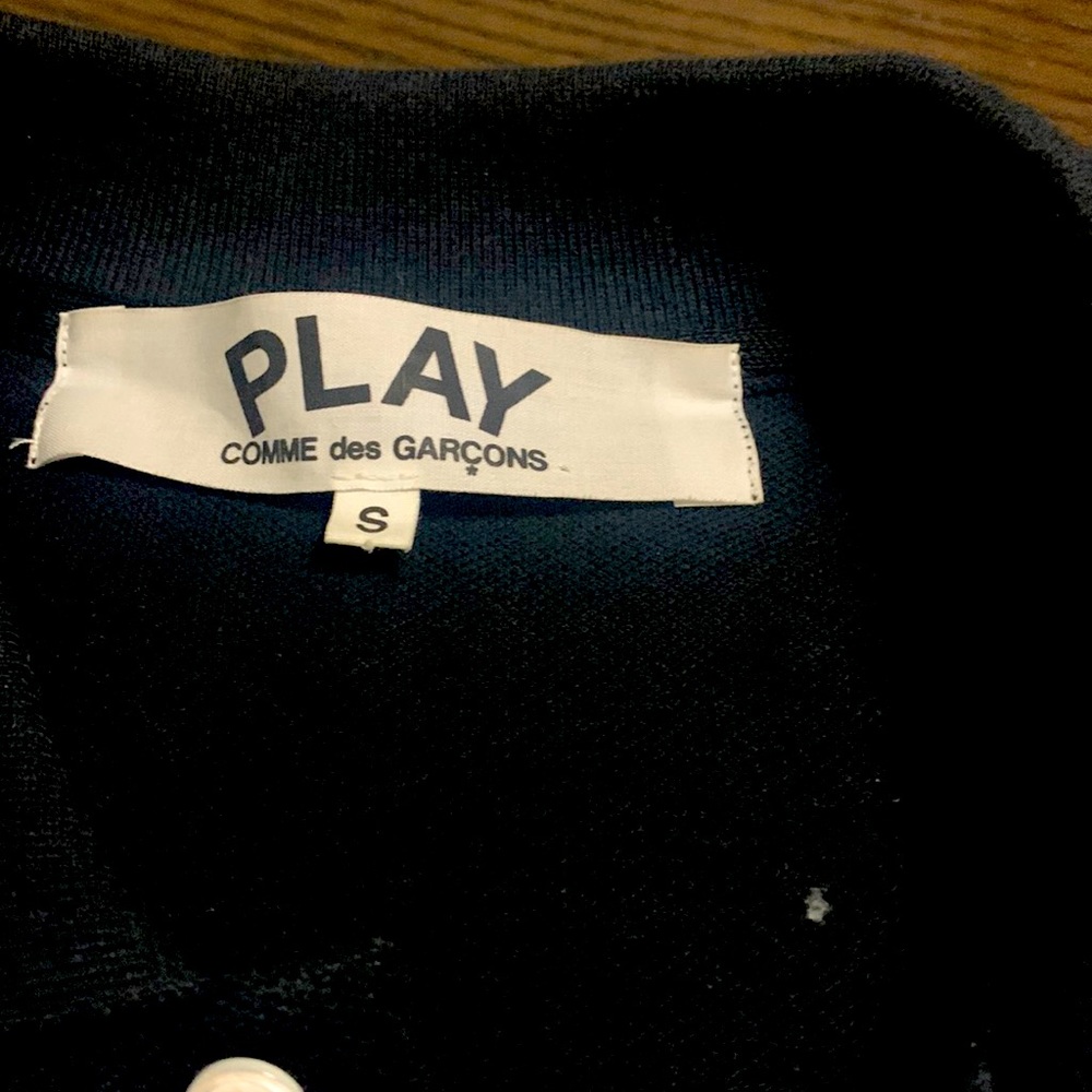 Comme des Garçons Mens black polo